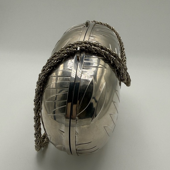 RARE Balenciaga Vintage Clutch Silver - Picture 5 of 11